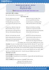 Đề thi giữa kì 2 Văn 9 - Đề số 10